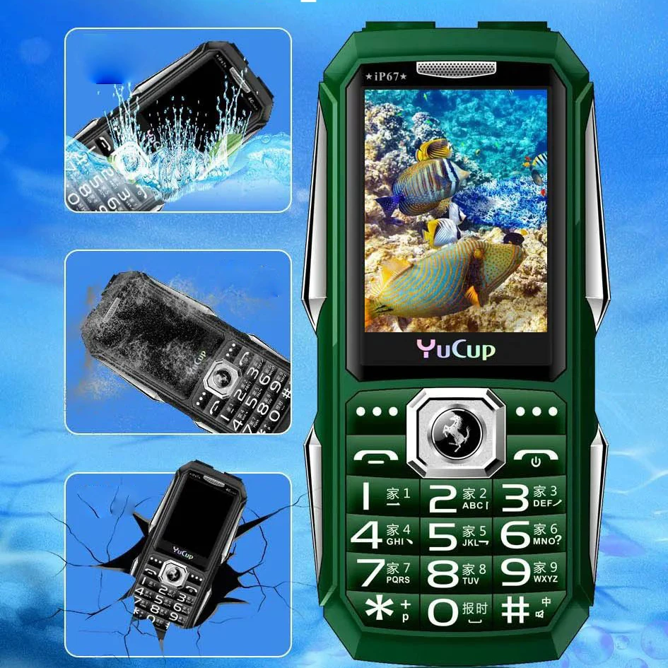 Waterproof Rugged Outdoor Mobile Phone Cold Hot Resistant Sh