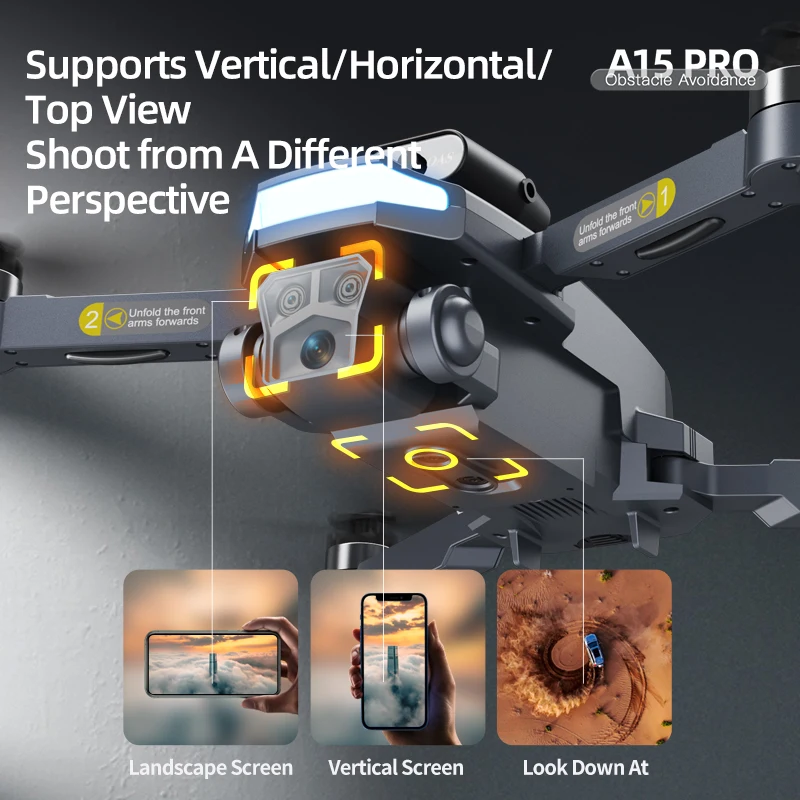 Квадрокоптер A15 с камерой и дистанционным управлением