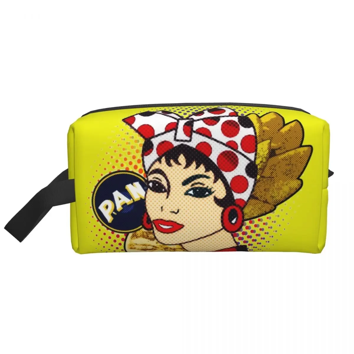 Хлеб с мукой VZLA Венезелианская косметичка для женщин Kawaii большой емкости Америка