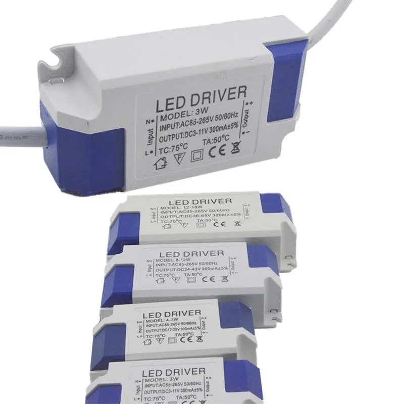 

Transformer LED Lamp Driver AC85-265V DC12v 24V Power Supply Strip Lights Spotlights Downlights Wall Washers Ceiling Adapter