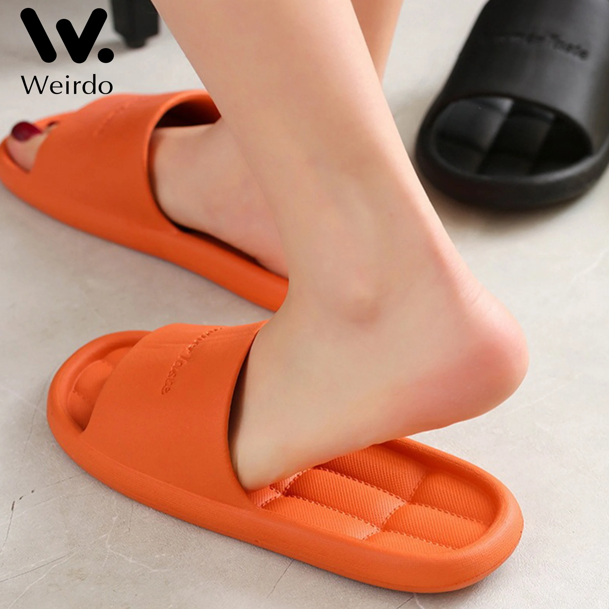 

New Women Indoor Home Slippers Summer Flip Flops Bath Slippers Non-Slip Unisex Couple Family Flat Shoes Hotel Sandals Flat Shoes
