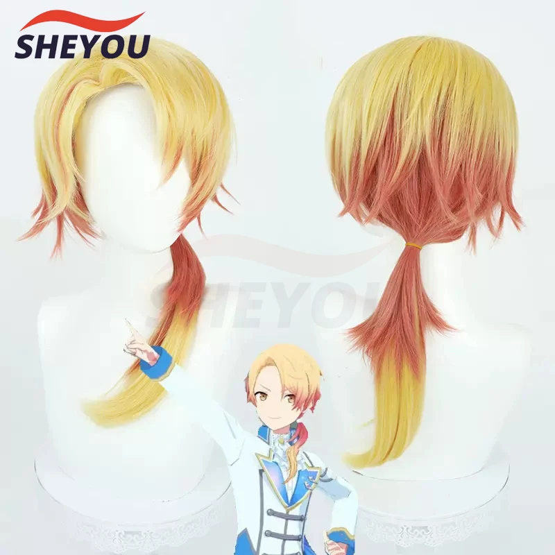 

Anime Project SEKAI COLORFUL STAGE! Tenma Tsukasa Cosplay Wig 60cm Long Heat Resistant Synthetic Hair Halloween Wigs + Wig Cap