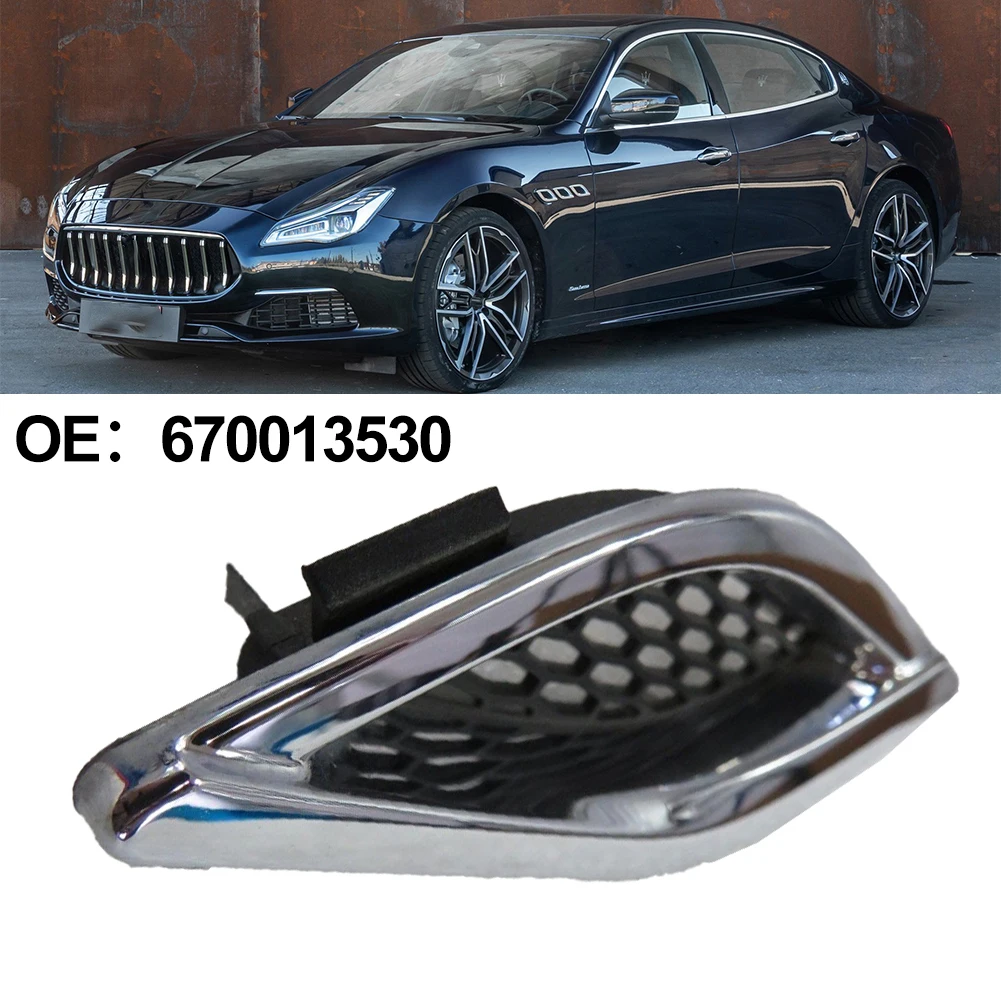 

Trim Air Inlet Grille 670013530 ABS Body Side Fender Car Accessories Fender Vent Grilles Replacement For Maserati Quattroporte