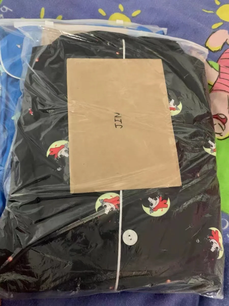 JIN JIMIN SUGA Jungkook Pajamas Set Long Sleeve Korean Style Kpop Fashion PJS Casual Home Wear Sets Spring Autumn Payamas Set