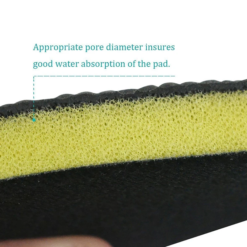 

Black Replacement Removable For office Home Car Sponge pad Bathroom Outdoor Washable Disc Cleaning Tool Durable Practical