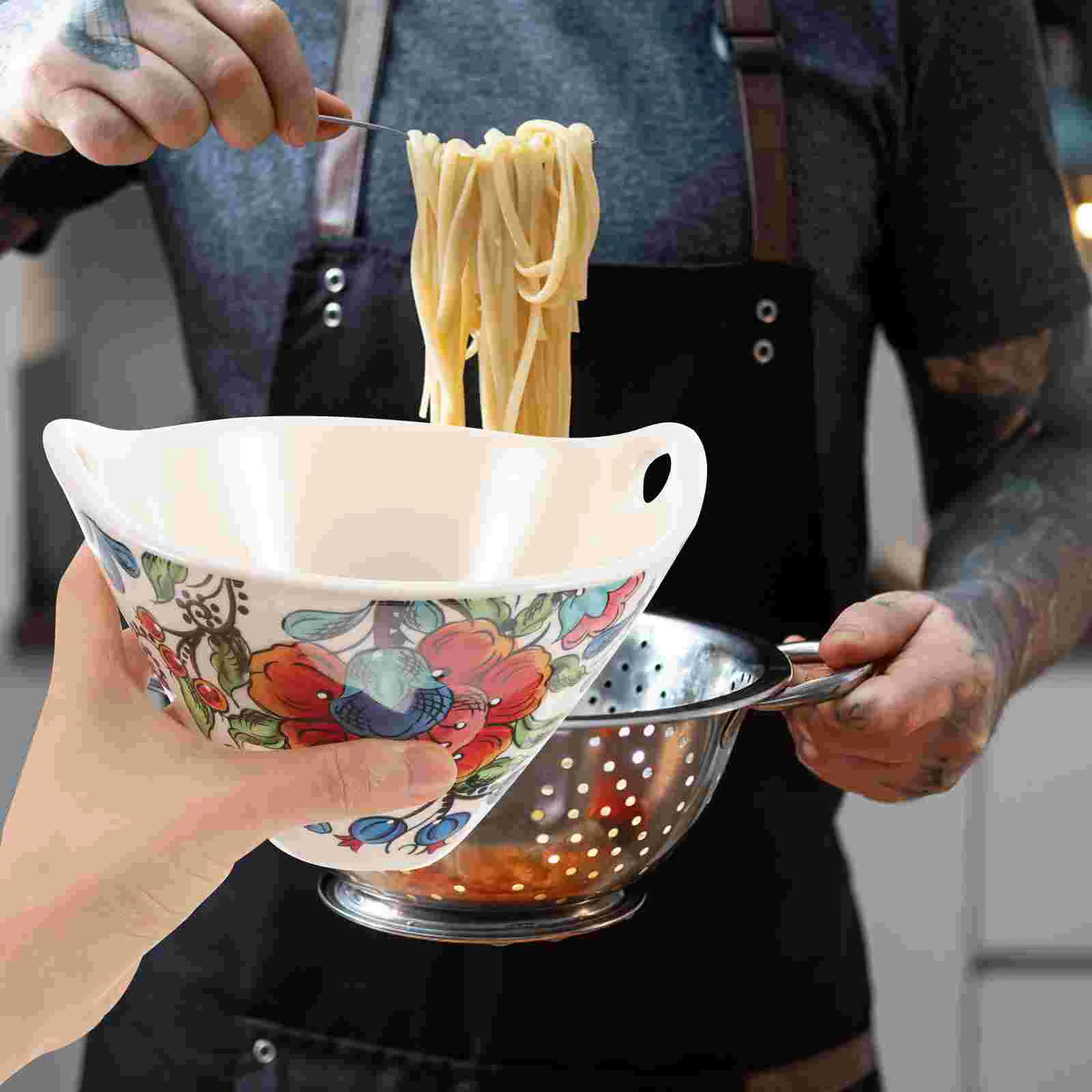 

Salad Bowl Soup Bowls Country Style Ramen Pottery Ceramic Noodle Instant Noodles