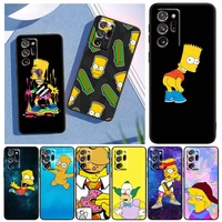boy family the simpsons for samsung note 20 10 9 ultra lite plus f23 m52 m21 a73 a70 a20 a10 a8 a03 j7 j6 black phone case