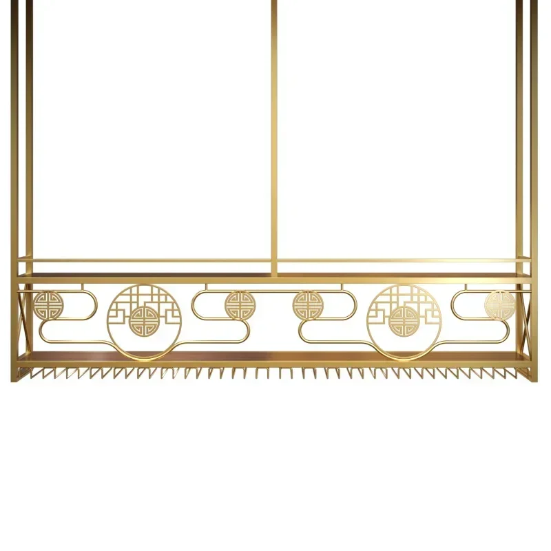 Подвесной кухонный шкаф-витрина барная полка стеллаж для хранения винный шкаф