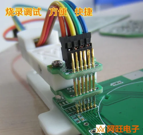 

Burning Program Fixture Debug Download Spring Pin Spacing 1.27mm-6P 6 Feet 50mil 2PCS/LOT