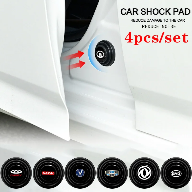 

4 шт. амортизатор для двери автомобиля, амортизатор, звукоизоляционная буферная защита для SKODA TESLA BMW AUDI CHERY VW MINI JEEP FORD, аксессуары