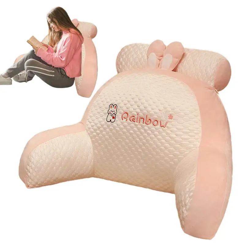 

Back Rests For Sitting In Bed Backrest Pillows With Arms Ultra-Comfy Back Support Ergonomic Pillow Reading Watching TV