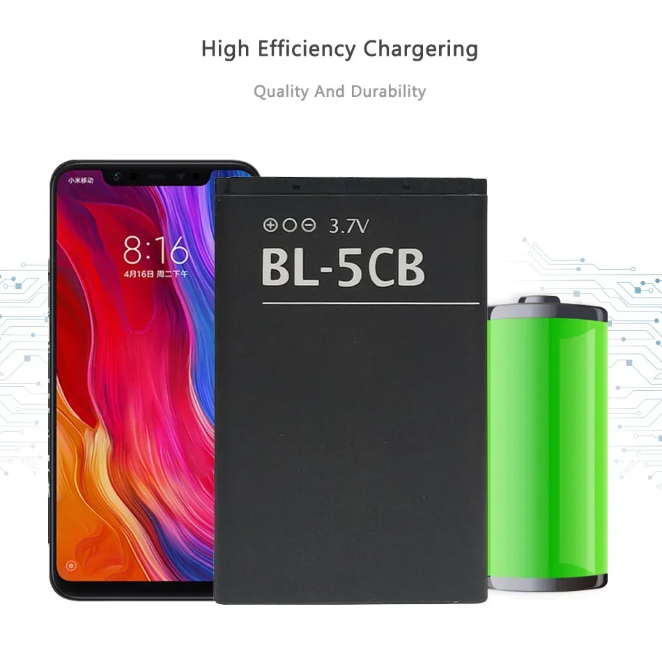 Аккумулятор для мобильного телефона емкостью 800 мАч Nokia 3108 2135 6086 6108 6230 6820 7610 N72 N91 100