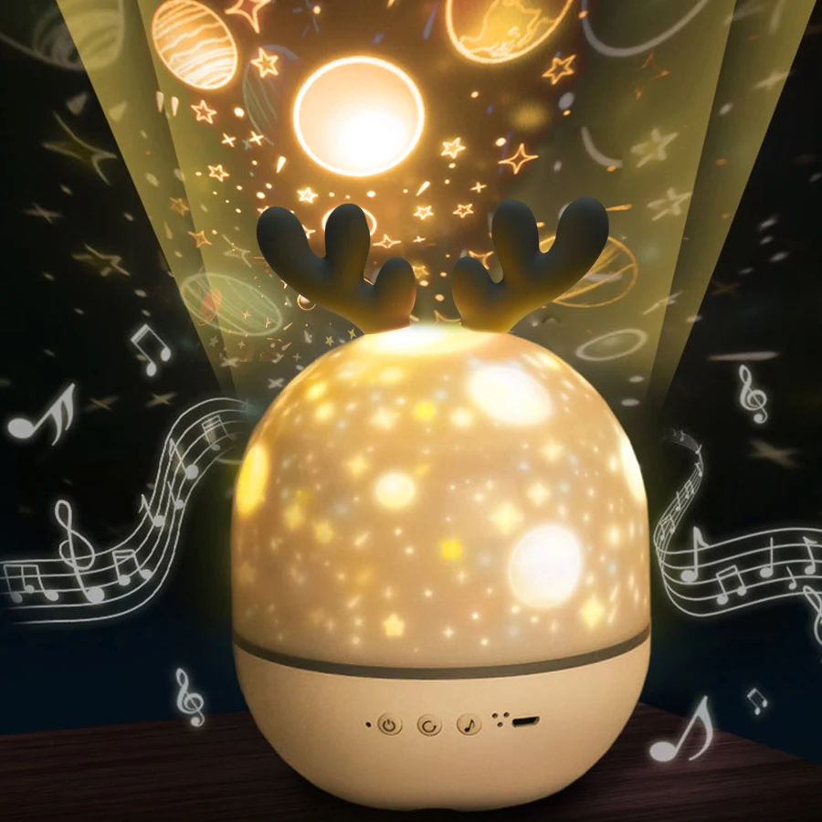 

Starry Sky Projector Children Night Light Star Galaxy music Lamp Kids Room Usb