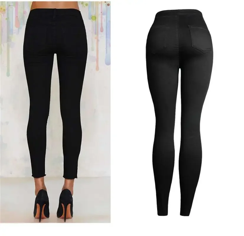 Рисунок 2 - Женские джинсы с высокой талией и перфорацией