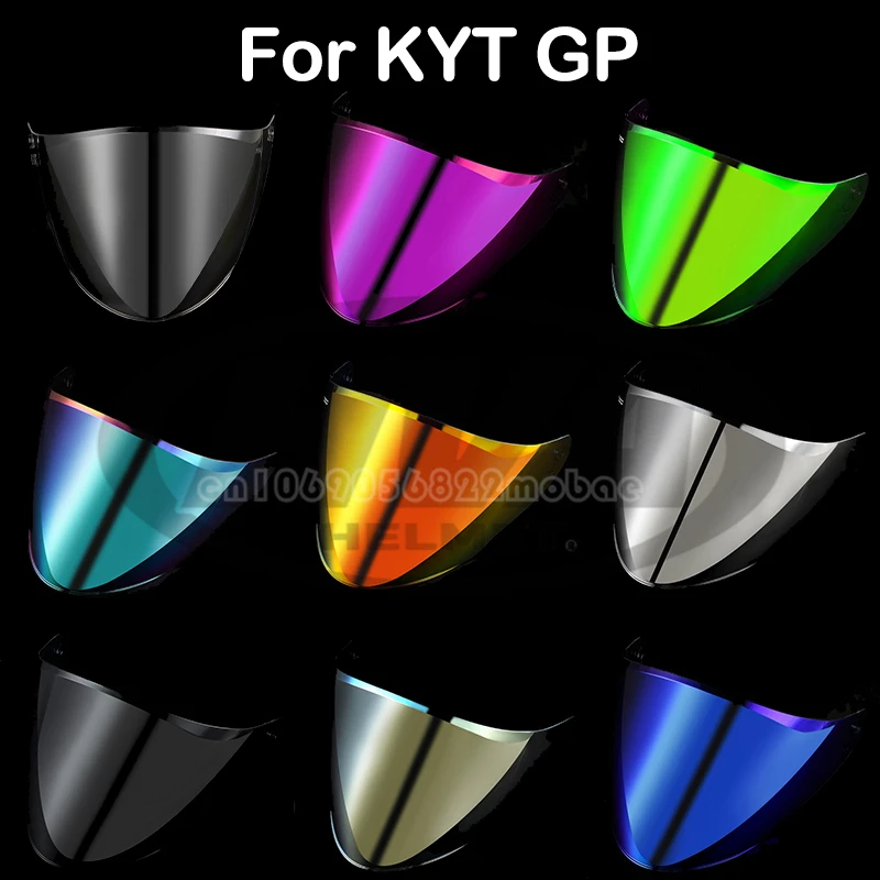 Enlarge Motorcycle Helmet Visor Faceshield for KYT GP Shield Capacete Moto Windshield Visera Uv Cut Dustproof Motorbike Accessories