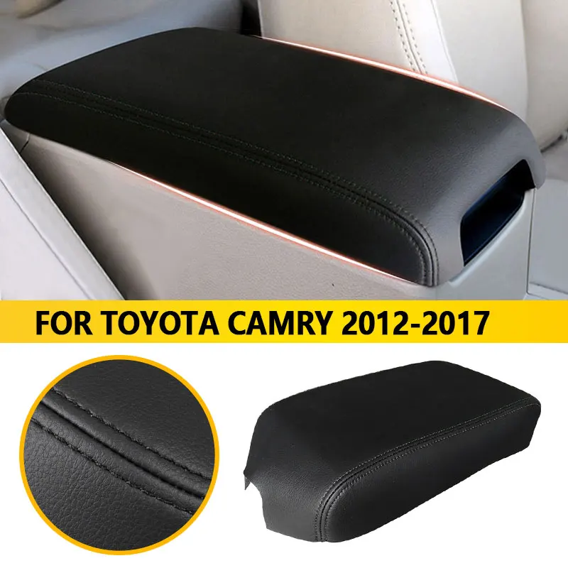 

Car Armrest Box Cover Center Cushion Handrail Box Pad Microfiber Leather Pad For Toyota Camry 2012 2013 2014 2015 2016 2017