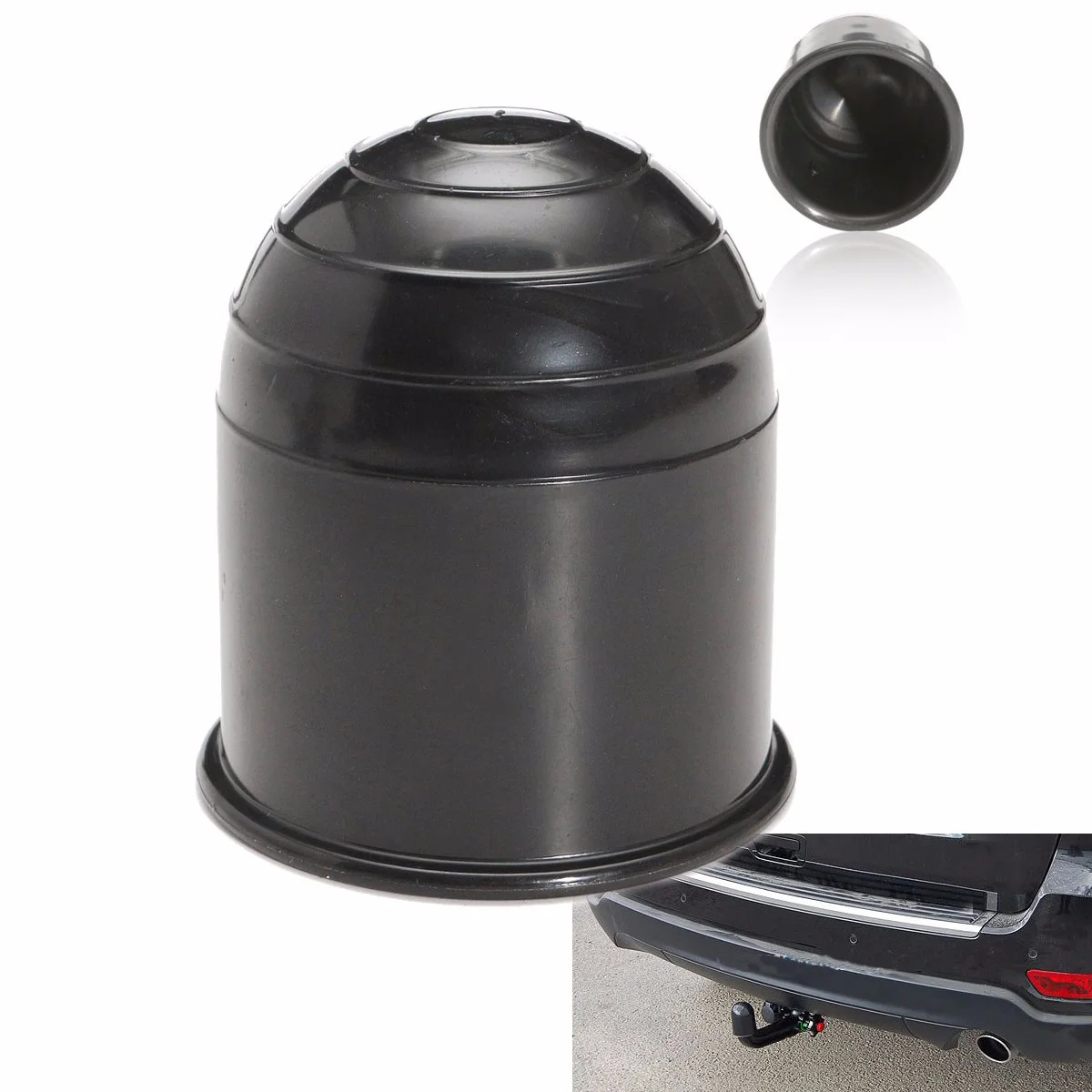 

Universal 50mm Trailer Ball Cover Ball Protection Hitch Ball Cover Towball (Black)