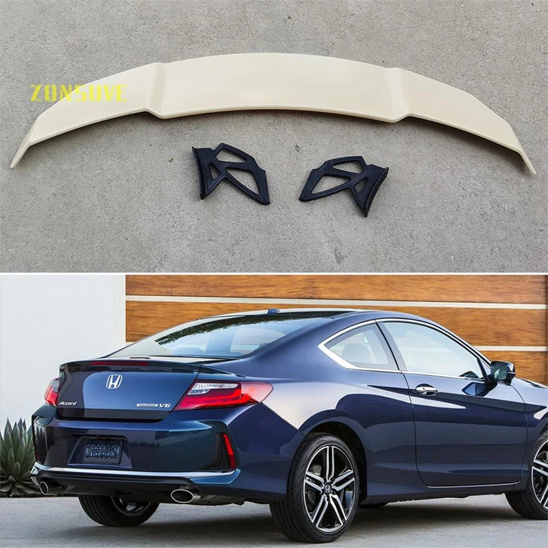 

Use For 2016-2020 Honda Accord Coupe Spoiler Auto Sedan Rear Wing Body Kit Accessories ABS Plastic