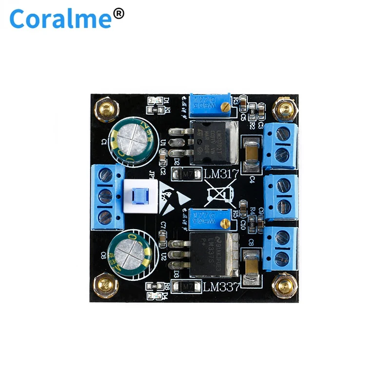 LM317 + LM337 положительная отрицательная двойная мощность регулируемая плата