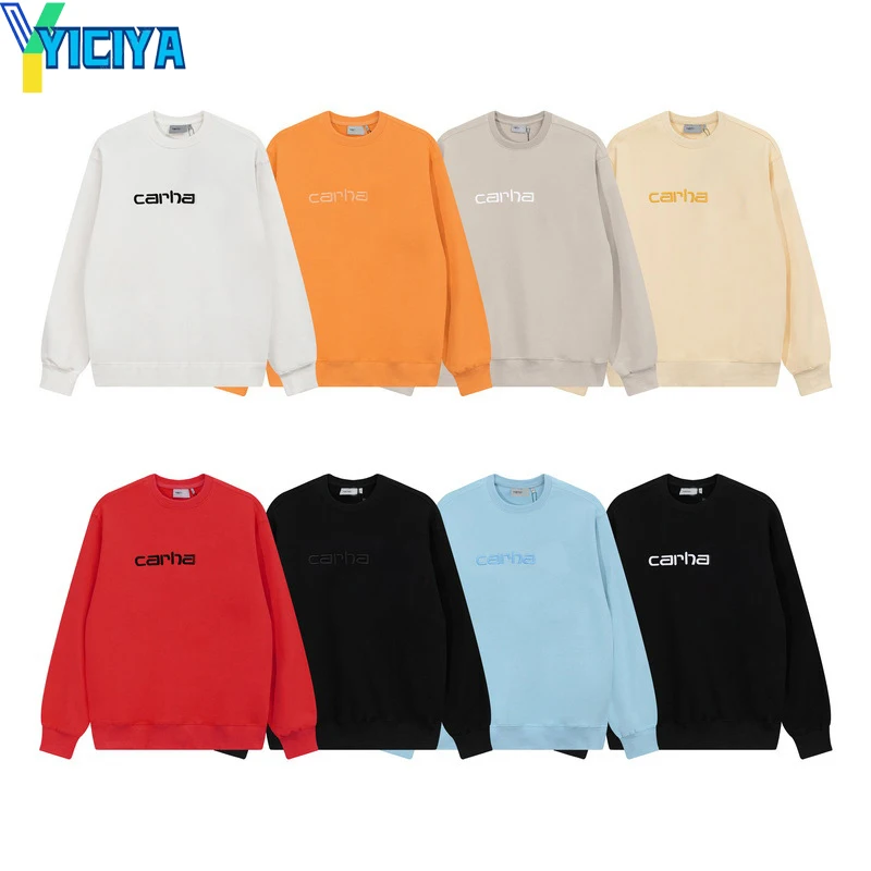 

Толстовка YICIYA Carha, брендовые толстовки с вышивкой, пуловер, Роскошная Новая высококачественная блузка, толстовки, зимний свитер с длинным рукавом