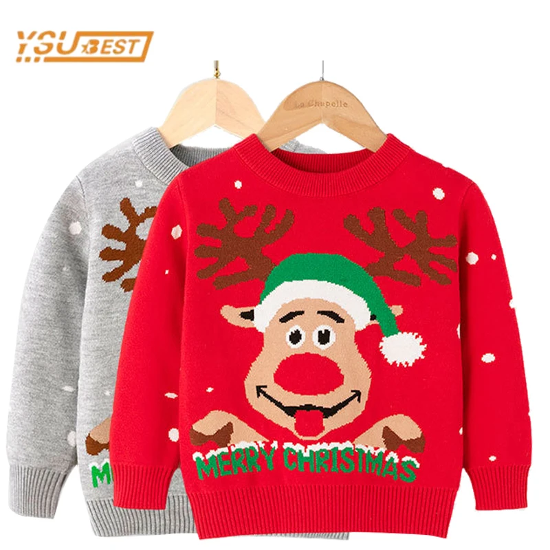 

Детский вязаный пуловер с длинным рукавом, на осень/зиму