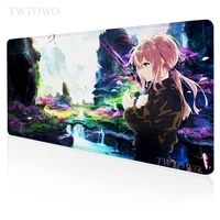 violet evergarden mouse pad gaming xl home large computer mousepad xxl mouse mat keyboard pad natural rubber laptop mice pad