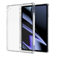 for oppo pad 11 case 2022 transparent tpu silicone airbag shockproof tablet back cover for oppo 11 inch with pencil holder funda