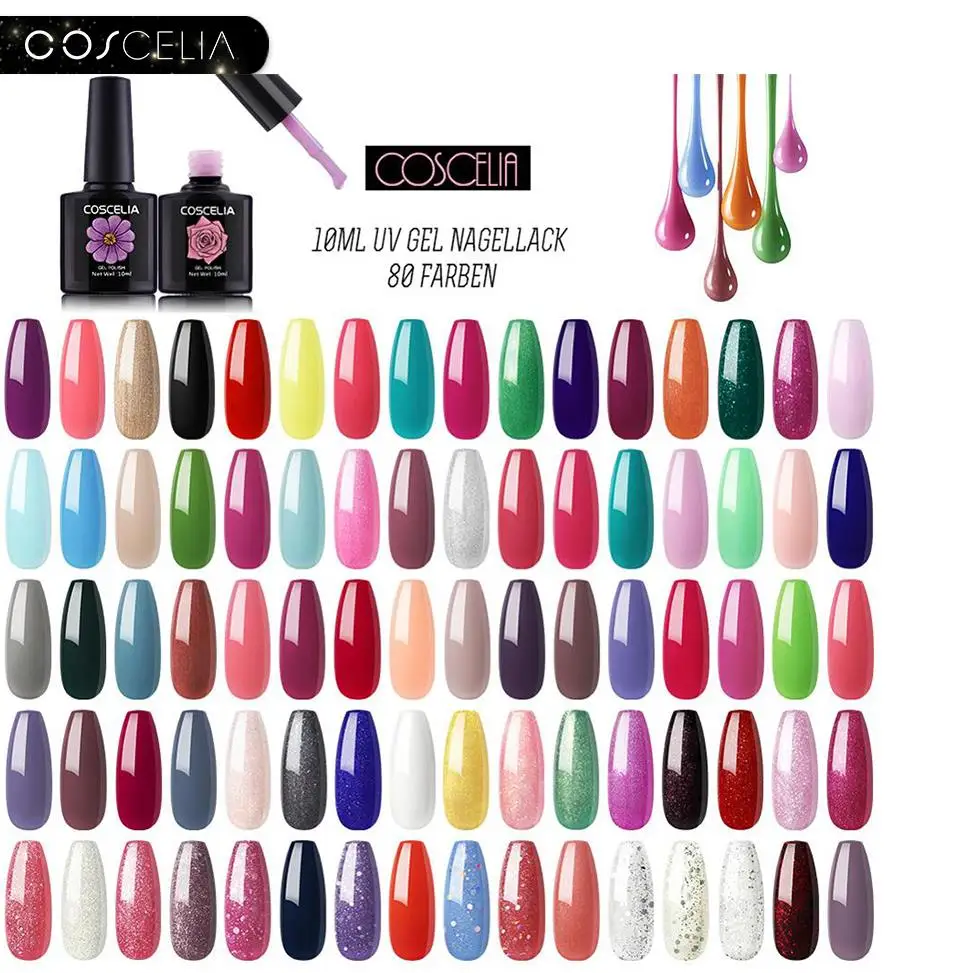 

COSCELIA Gel Nail Polish Set All For Manicure Set For Gel Varnish Nail Gel For Nail Art Sets For Manicure Set For Nail