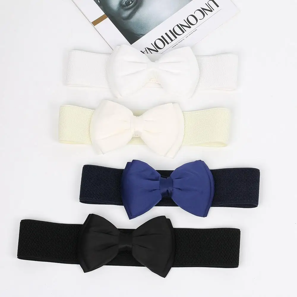 

Эластичный широкий эластичный поясной ремень практичная шифоновая пряжка поясной ремень аксессуары атласный ремень