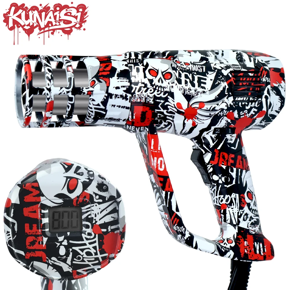 

220 В граффити термофена с регулируемой температурой дисплей в реальном времени температура автомобильная пленка термоусадочная упаковка с антимасштабной крышкой