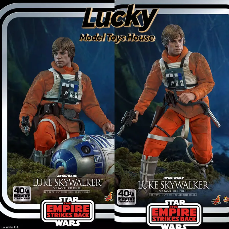 Фото HOTTOYS MMS585 1/6 Фигурка Люка Скайуокера из серии «Звездные войны: Империя возвращается», 12-дюймовая модель пилота-солдата на снегокате, коллекционная серия №1