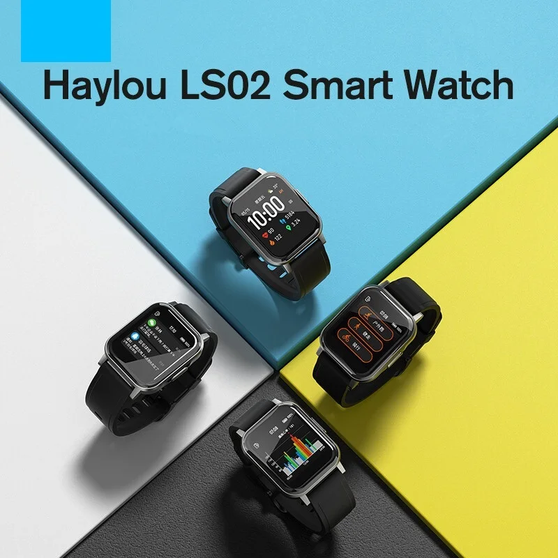 

New Fashion Comfortable Haylou LS02 Smart Watch, IP68 Waterproof ,12 Sport Modes,Call Reminder, Bluetooth 5.0 Smart Band