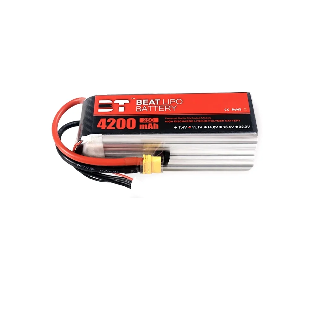 

Аккумуляторная батарея BT 4200 мАч 3S 11,1 В 25C LIPO Beite, модель самолета, 2 шт.