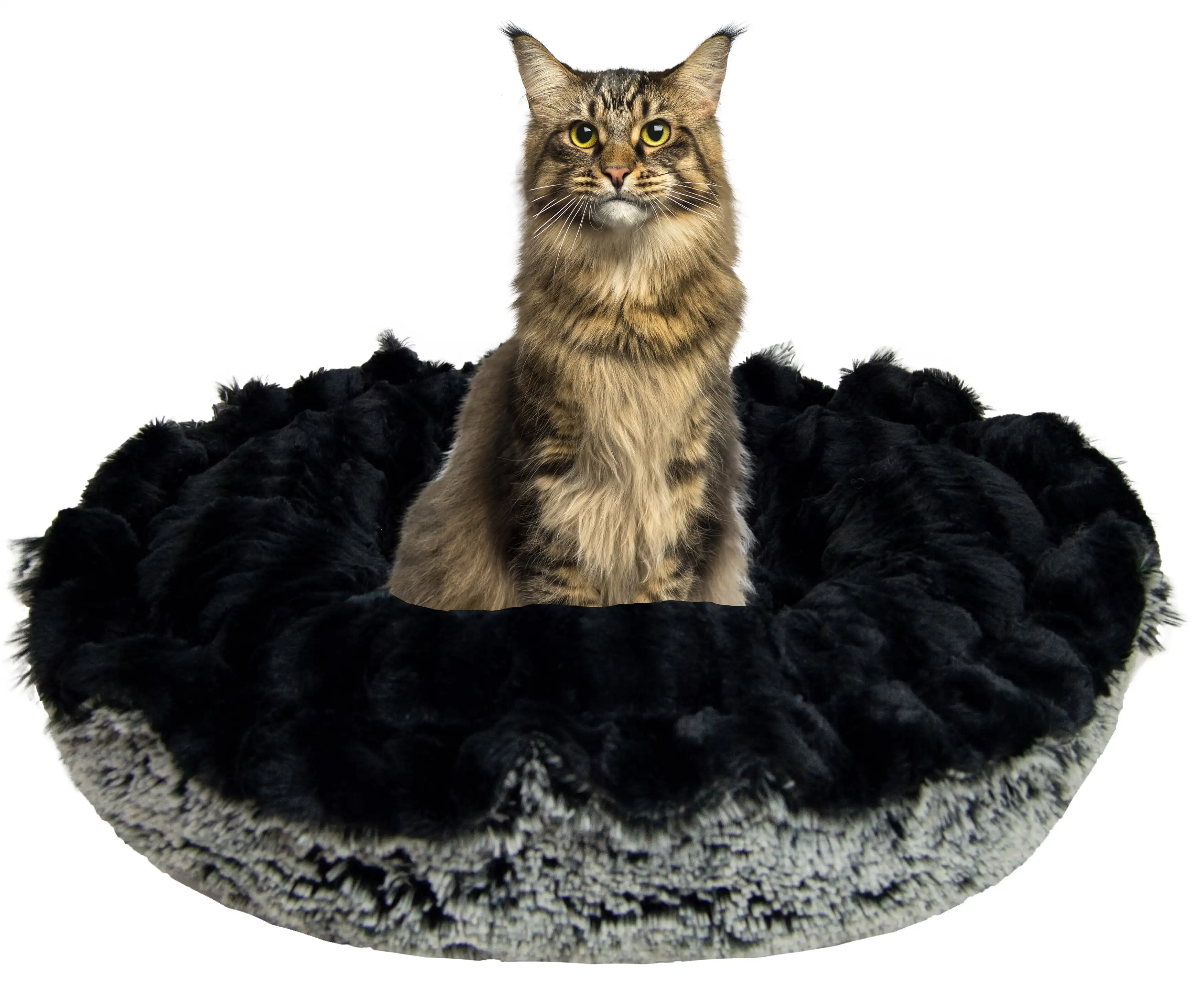 

Ultra Plush Midnight Frost / Black Puma Deluxe Dog/Pet Lily Pod Bed