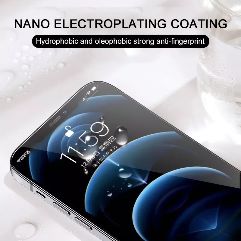 4PCS Full Cover Protective Glass For iPhone  Screen Protector   Glass