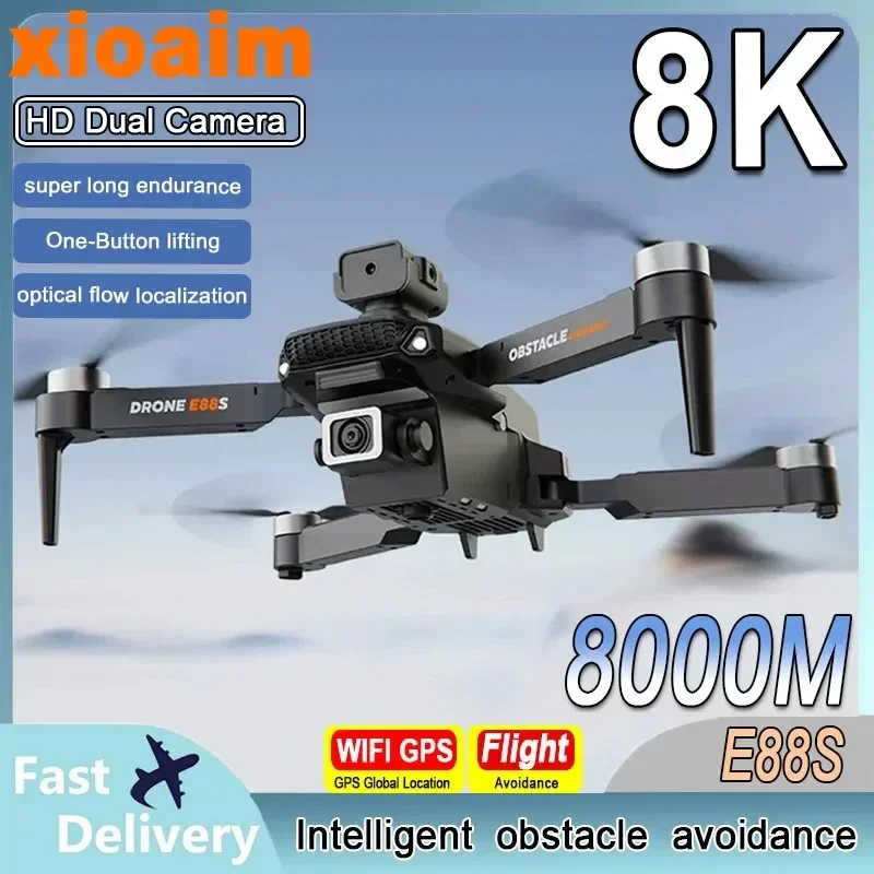 Для дрона xiaomi E88S 8K Профессиональный с двойной камерой широкоугольный оптический