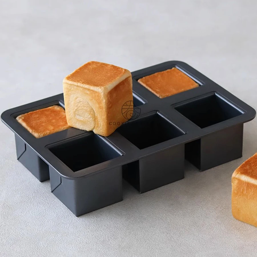 6-полая мини-тост квадратной формы из углеродистой стали форма для торта