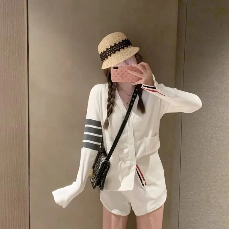 

Knitted Korean Fall Clothes New Sweater High Quality Clothing Womens Cardigan Long Sleeve 2023 Girl Fashion Spring Knit Y2k Tops