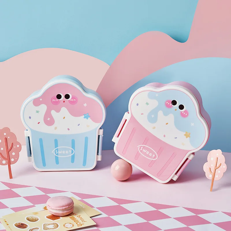 Милый Мультяшный Ланч-бокс Bento С Портативным Подогревом И Подсветкой Для Детей