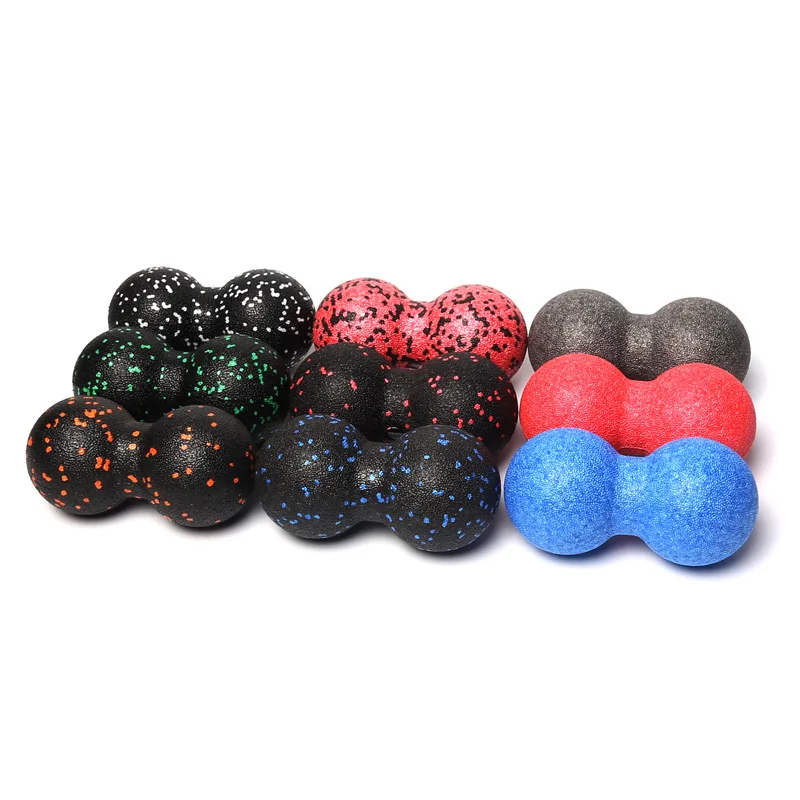 

Peanut Fitness Massage Ball Set Yoga Roller Double Lacrosse Mobility Ball for Myofascial Physical Therapy Deep Tissue Massage
