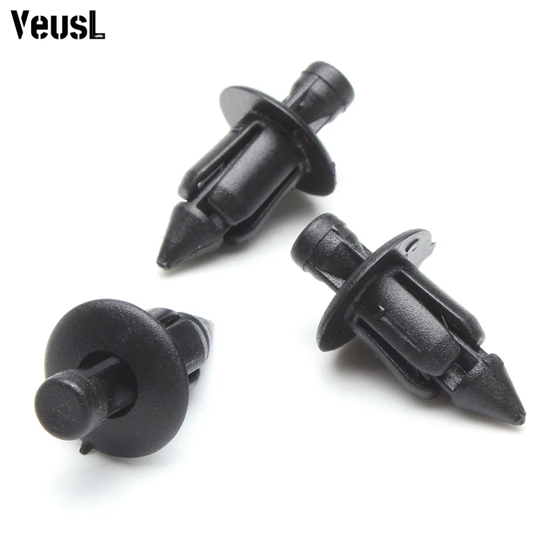 

10 шт. 6 мм черные заклепки обтекатель корпус отделка панель крепежные винты зажимы для Honda аксессуары для мотоциклов Прямая поставка