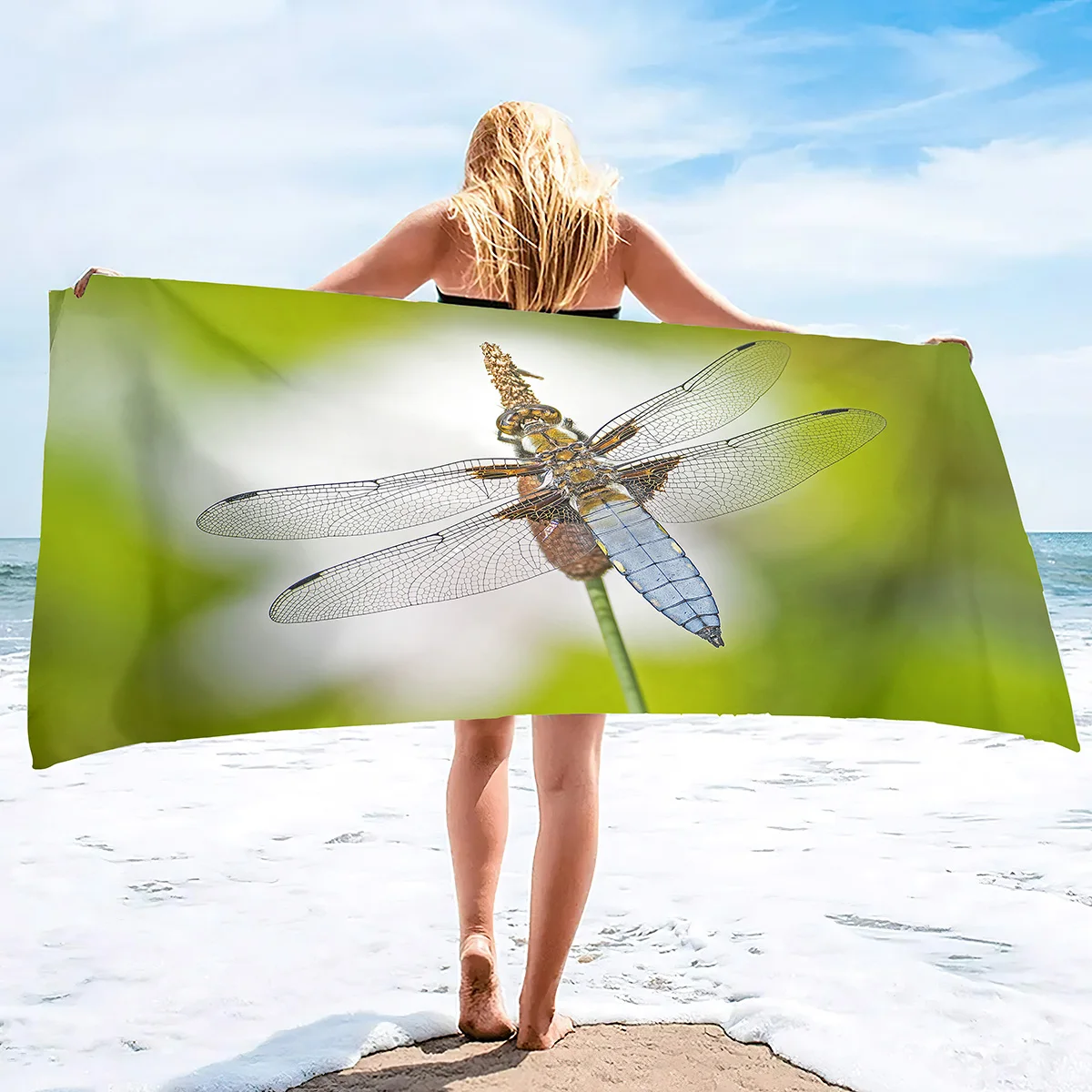 Insect Theme Wild Animal Beach Towel Travel Spa Sport Towels Microfiber Quick Dry Swimming Cover Yoga Mat