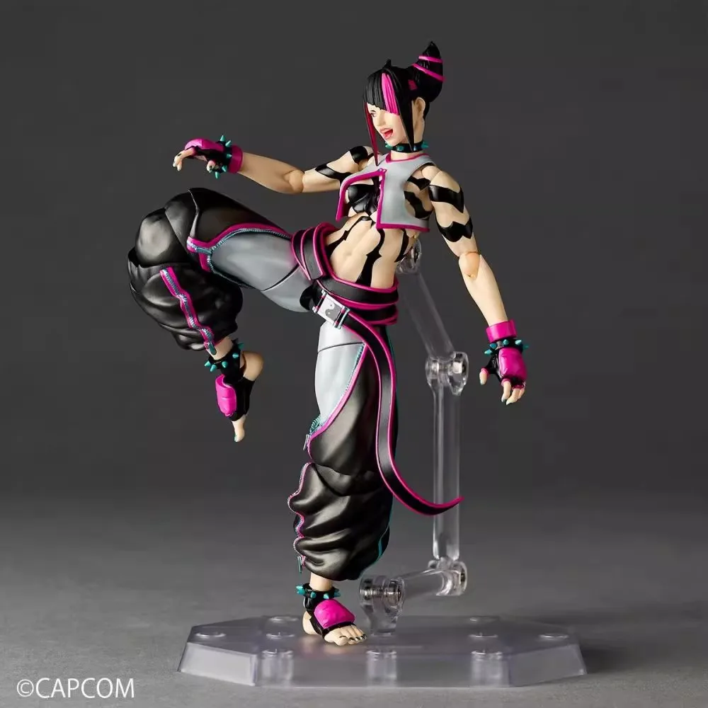 Фото В наличии Originate Kaiyodo Han Juri подвижная модель игрушки Revoltech AMAZING YAMAGUCHI SF6 №3