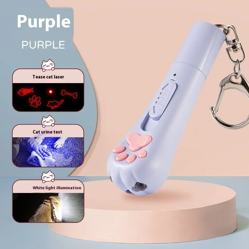 Дразнящая ручка с зарядкой через USB многофункциональный регулируемый лазерный