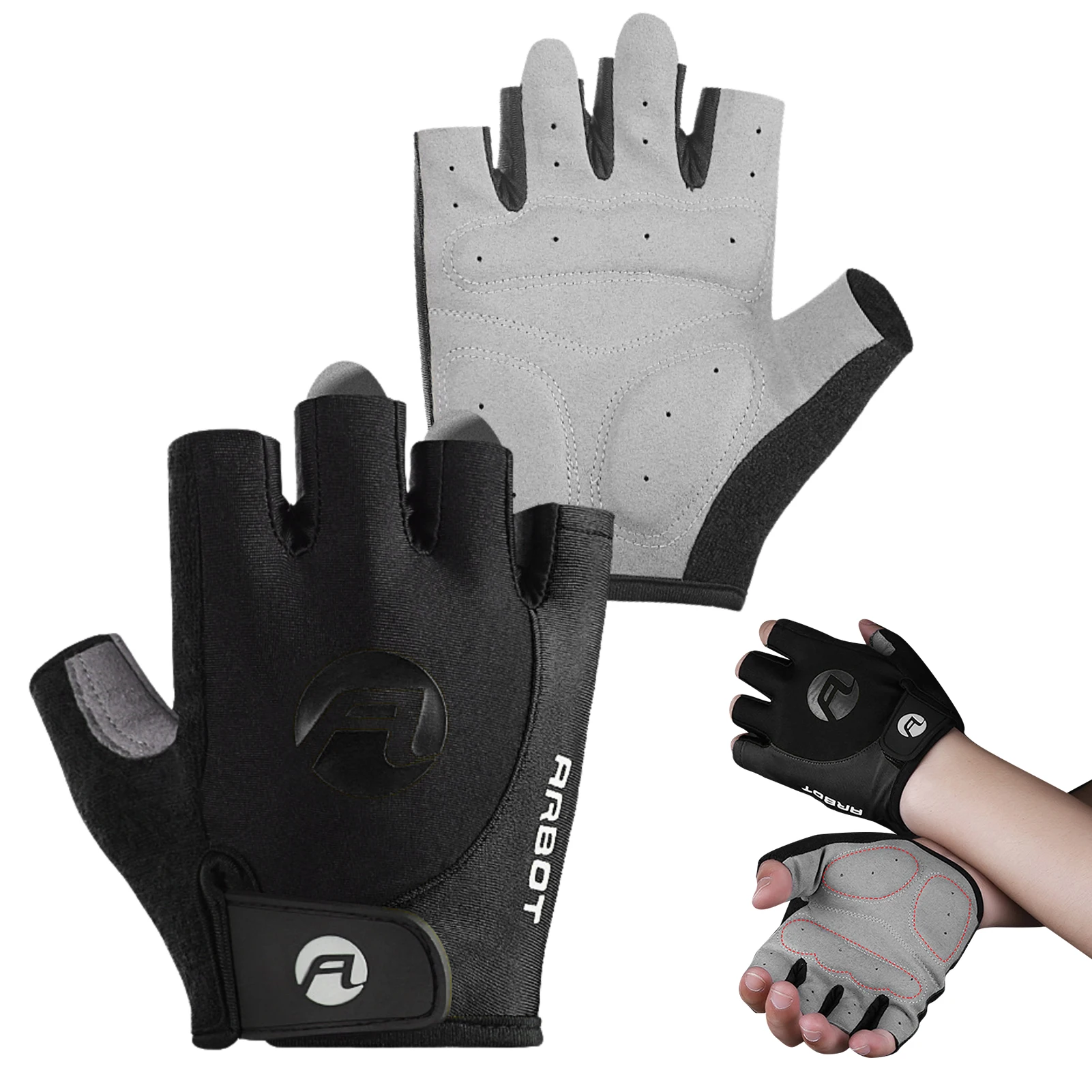 

1 Pair Bicycle Gloves Half Finger Cycling Gloves Gym Fitness Sport Gloves Men Women M TB Road Bike Fishing Gloves Outdoor Sports