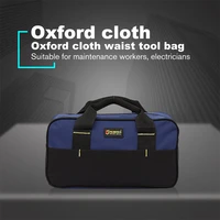 large capacity tool bags handbag waterproof oxford cloth electrician bag plastic bottom mens oblique bag tool