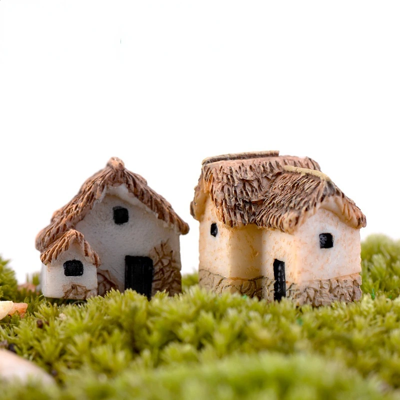 

Home Decoration Garden Gardening Moss Micro Landscape Room Hall Desktop Small House Model Rural Life Accessories Children's Toys