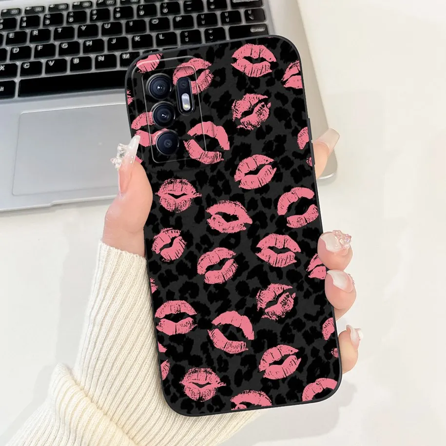 For Oppo Reno6 Z 5G Case Fashion Marble Art Painted Camera Lens Protection Soft Silicone Phone Cover OPPO Reno 6 Coque