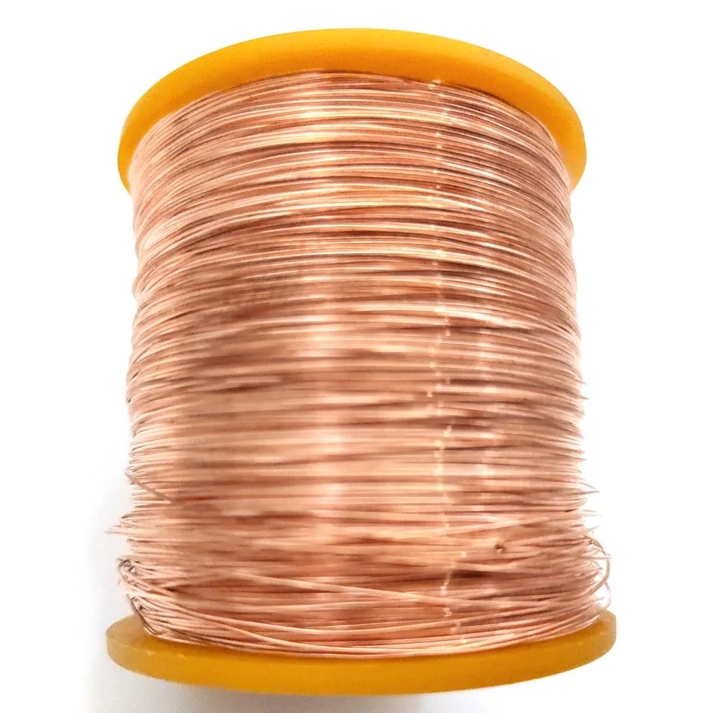 

250g OD 0.16/0.2/0.3/0.4/0.5/0.6/0.7/0.8/1.0/0.9/1.2/1.5/1.8/2/2.5/3mm Copper line T2 Copper Red Bare Wire Copper Content 99.98%