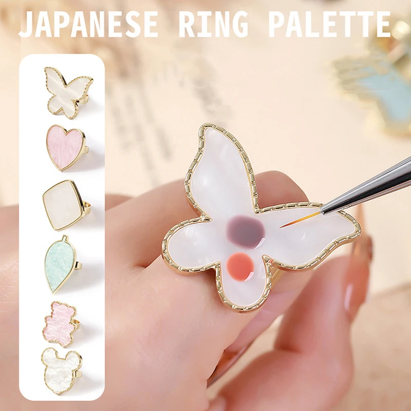 

Resin Stone Fake Nail Tray Nail Gel Display Nail Polish Palette Nail Art Painting Practice Tool DIY Manicure Accessories